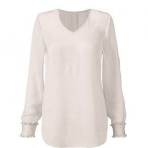 Cream CAbi blouse Size Large